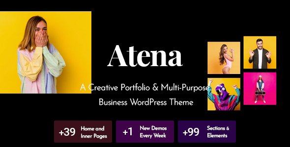 Atena – A Creative Portfolio WordPress Theme