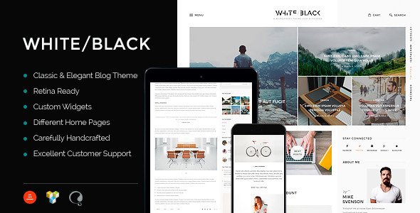 WhiteBlack – A Responsive WordPress Blog Theme