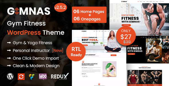Gimnas – Gym Fitness WordPress Theme