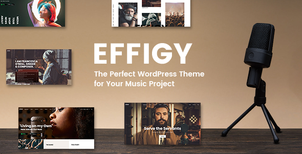 Effigy – A Clean and Professional Music WordPress Theme