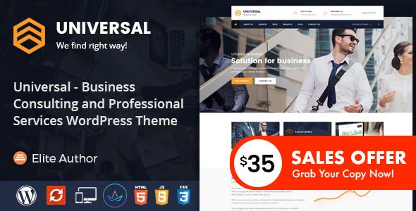 Universal – Business Consulting and Professional Services WordPress Theme