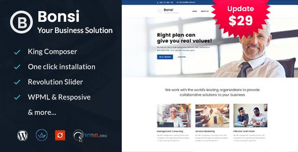 Bonsi – Business Consulting WordPress Theme
