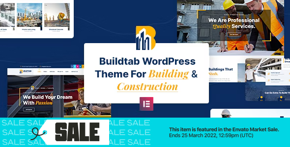 BuildTab – Construction Firm WordPress Theme