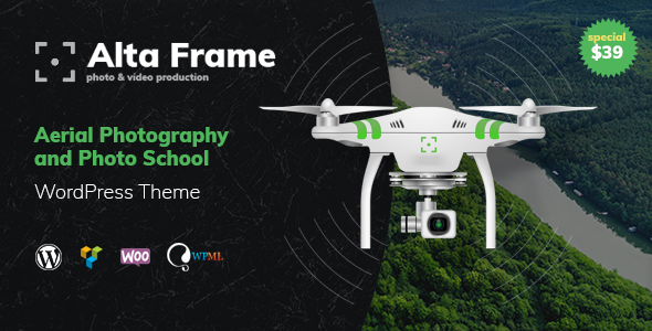 Altaframe – Drone Aerial Videography and Photo School WordPress Theme