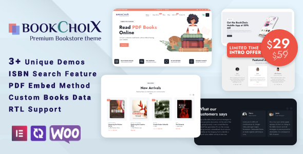 BookChoix – Elementor WooCommerce WordPress Theme