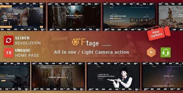 Filmmaker, Movie Production & Film Studio WordPress Theme – Ftage