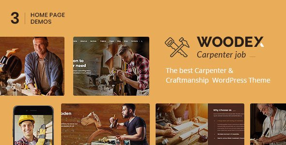 Woodex – Carpenter and Craftman Business WordPress Theme