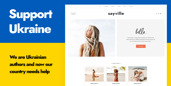 Sayville – WordPress Blog Theme