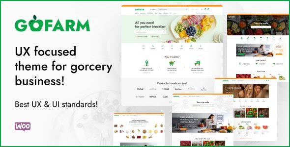 Gofarm – Grocery Food WooCommerce WordPress Theme