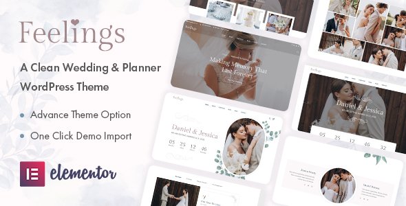 Feelings – Wedding & Planner WordPress Theme