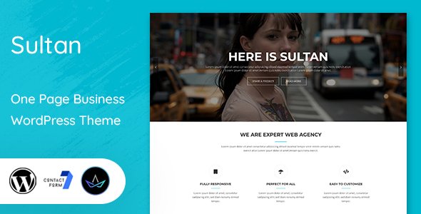 Sultan – One Page Business WordPress Theme
