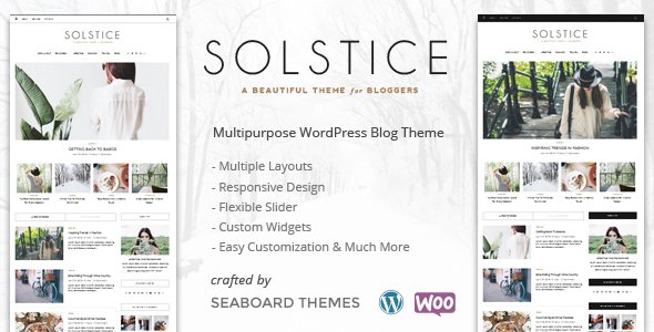 Solstice – A WordPress Shop Blog Theme