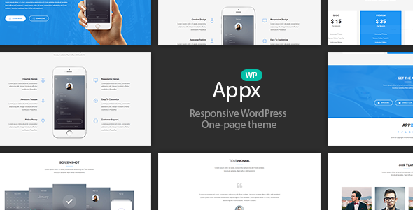 Appx – App Landing Page