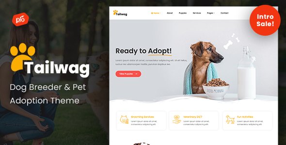 Tailwag – Dog Breeder WordPress Theme