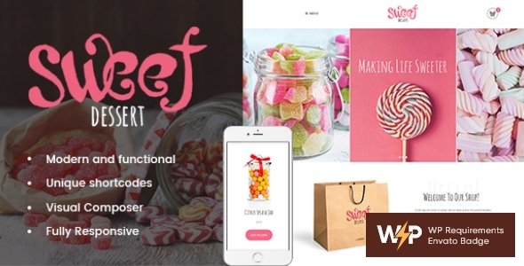 Sweet Dessert | Candy Shop & Cafe WordPress Theme