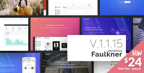 Faulkner – Responsive Multiuse WordPress Theme for Companies and Freelancers