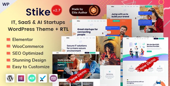 Stike – Technology & SEO IT Startup WordPress Theme