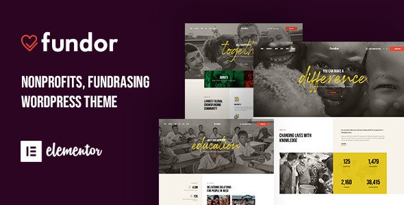 Fundor – Charity Nonprofit WordPress Theme