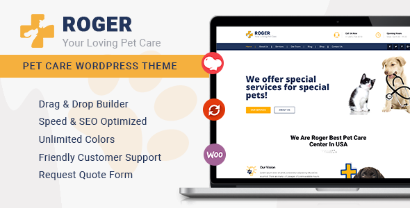 Roger – Pet Care WordPress Theme