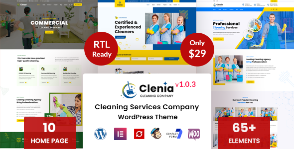 Clenia – Cleaning Services WordPress Theme