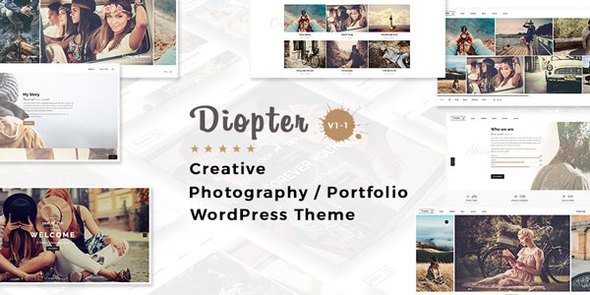 Diopter – Creative Responsive Photography / Portfolio WordPress Theme