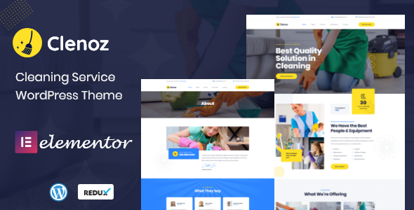 Clenoz – Cleaning Service WordPress Theme