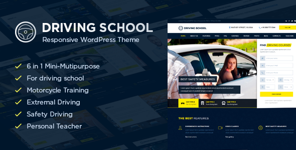 Driving School – WordPress Theme