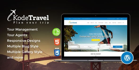 KodeTravel – Tourism WordPress Theme