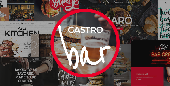 GastroBar – Theme for Fast Food Restaurants and Bars