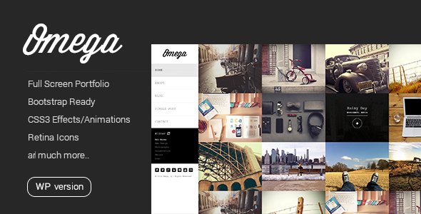 Omega – Minimal WordPress Theme