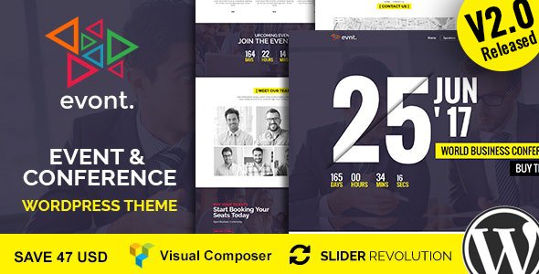 Evont – Event And Conference WordPress Theme