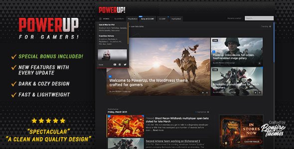 PowerUp – Video Game Theme for WordPress