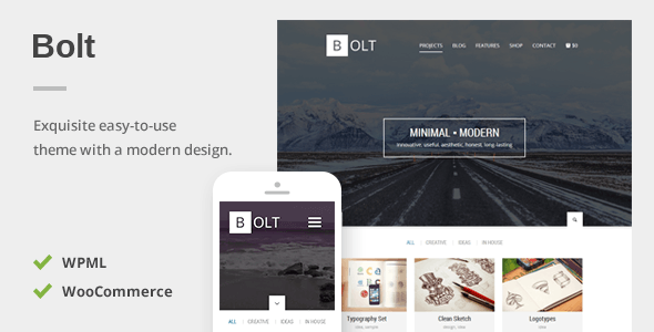 Bolt – A Delightful Responsive WordPress Theme