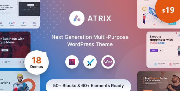Atrix – Creative Multipurpose WordPress Theme