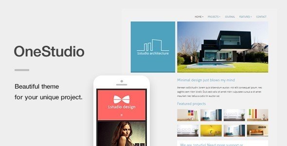 OneStudio – A Unique Responsive WordPress Theme