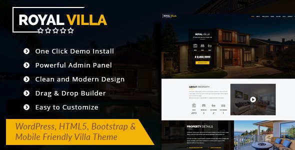 RoyalVilla – WordPress Theme for Single Property