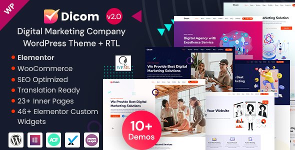 Dicom – SEO Digital Marketing & IT Company WordPress Theme