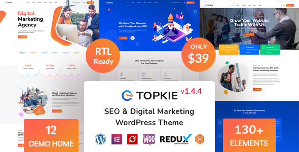 Topkie – SEO Marketing WordPress Theme