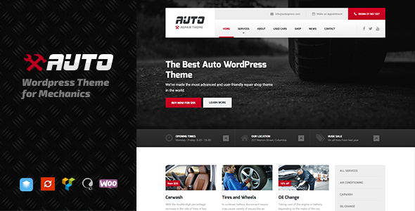 Auto – WordPress theme for Mechanic, Car Dealers and Repair Shops