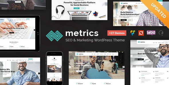 Metrics – SEO, Digital Marketing, Social Media WordPress Theme