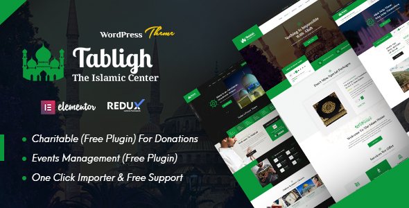 Tabligh – Islamic Institute & Mosque WordPress Theme + RTL