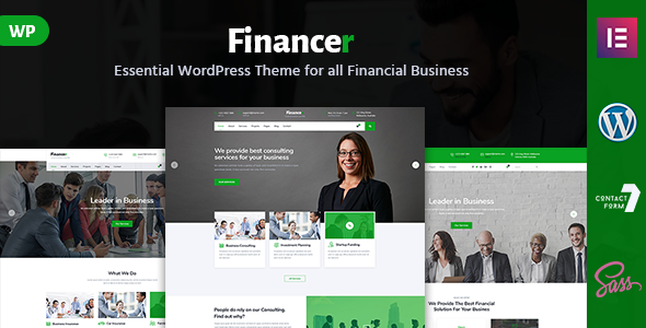 Financer – Consulting & Business WordPress Theme