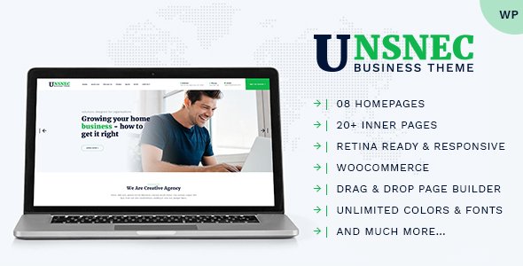 Unsnec – Multipurpose Business WordPress Theme