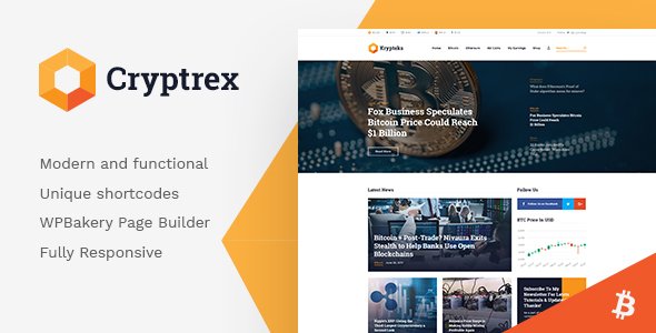 Cryptrex | Cryptocurrency & Mining WordPress Theme