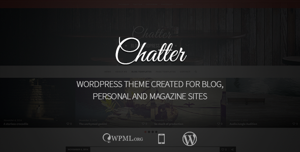 Chatter – Responsive WordPress Blog Theme