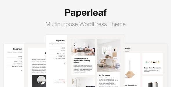 Paperleaf – Multipurpose Minimal WordPress Theme