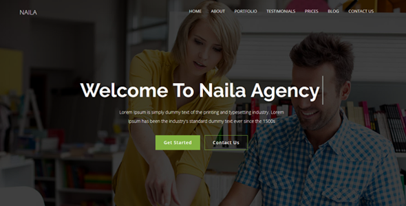 Naila – One Page MultiPurpose WordPress Theme