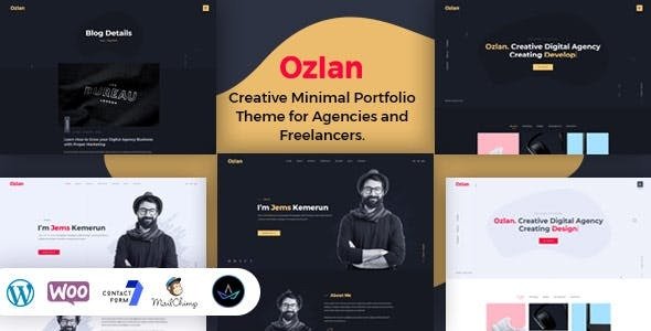 Ozlan –  Minimal Portfolio WordPress Theme