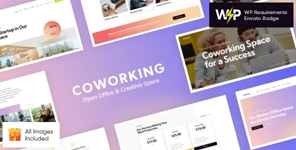 Coworking – Open Office & Creative Space WordPress Theme