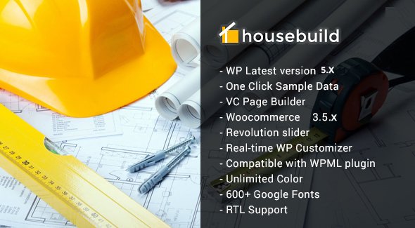 Housebuild – WordPress Construction Business Theme